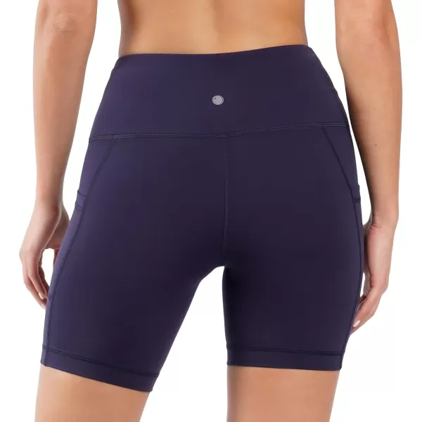 Yogalicious High Waist Squat Proof Side Pocket Biker Shorts  35 5 7 9Moonlit Ocean 7