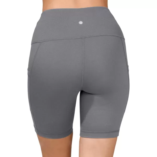 Yogalicious High Waist Squat Proof Side Pocket Biker Shorts  35 5 7 9Night Owl 7