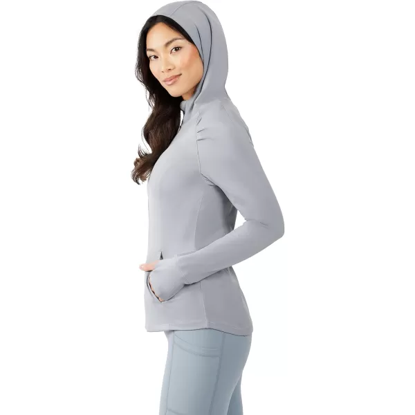 Yogalicious Lightweight FullZip Hooded Workout Jacket with ThumbholesTradewinds