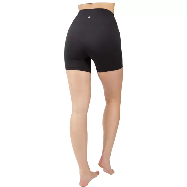 Yogalicious Lux High Waist Squat Proof Biker Short  2 Pack 5 7Black 5 Single Pack