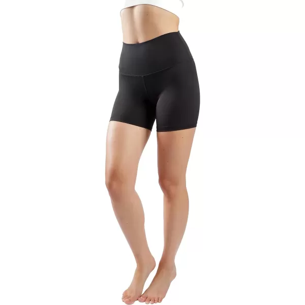 Yogalicious Lux High Waist Squat Proof Biker Short  2 Pack 5 7Black 5 Single Pack