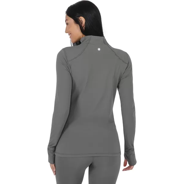 Yogalicious Nude Tech Half Zip Long Sleeve Jacket with Front PocketsMulled Basil