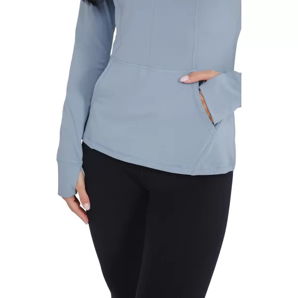 Yogalicious Nude Tech Half Zip Long Sleeve Jacket with Front PocketsTradewinds