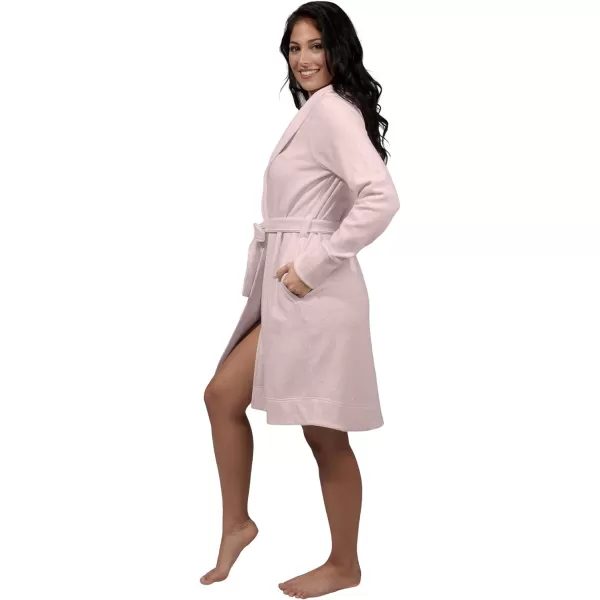 Yogalicious Ultra Plush Cozy Fleece RobeHeather Blush