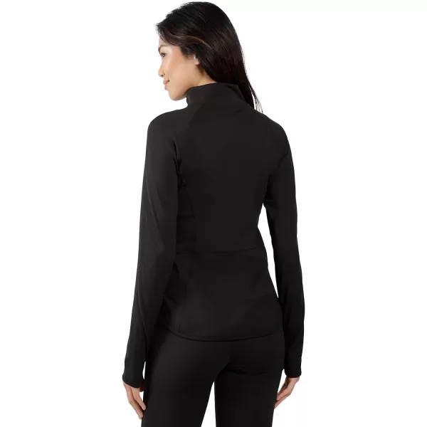 Yogalicious Womens Ultra Soft Lightweight Full Zip Yoga Jacket with PocketsBlack Lux