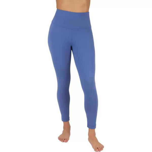 Yogalicious High Waist Ultra Soft Lightweight Capris  High Rise Yoga PantsGray Blue Nude Tech