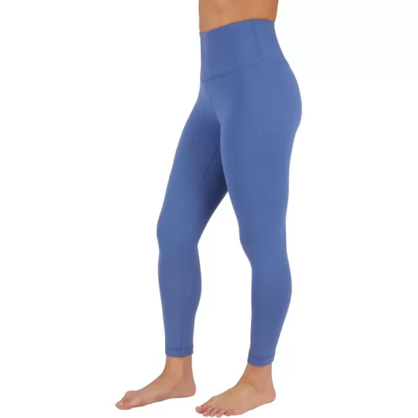 Yogalicious High Waist Ultra Soft Lightweight Capris  High Rise Yoga PantsGray Blue Nude Tech