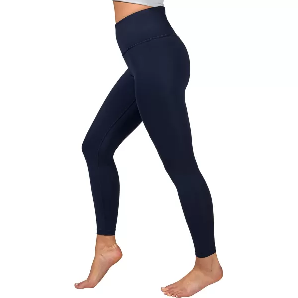 imageYogalicious High Waist Squat Proof Criss Cross VBack Ankle Length LeggingsDark Navy