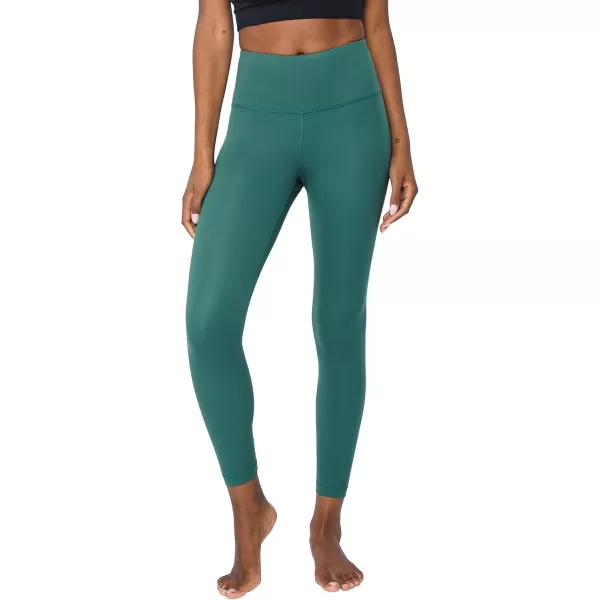 imageYogalicious High Waist Squat Proof Criss Cross VBack Ankle Length LeggingsTrekking Green