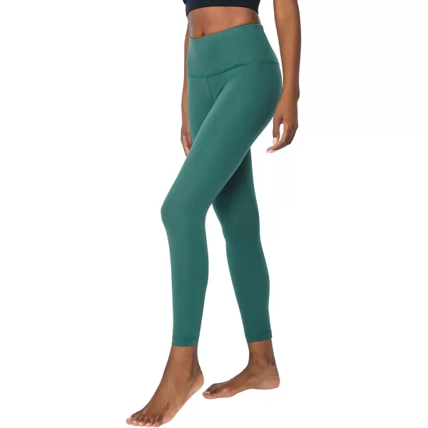 imageYogalicious High Waist Squat Proof Criss Cross VBack Ankle Length LeggingsTrekking Green