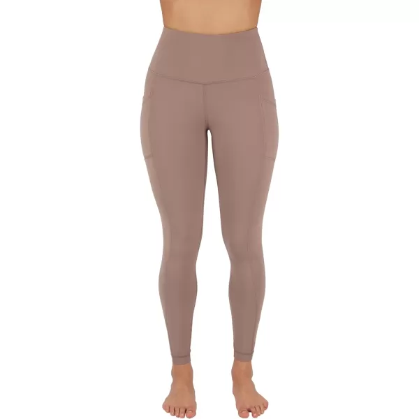 imageYogalicious High Waist Ultra Soft 78 Ankle Length Leggings with Pockets for WomenLeafless Tree Nude Tech