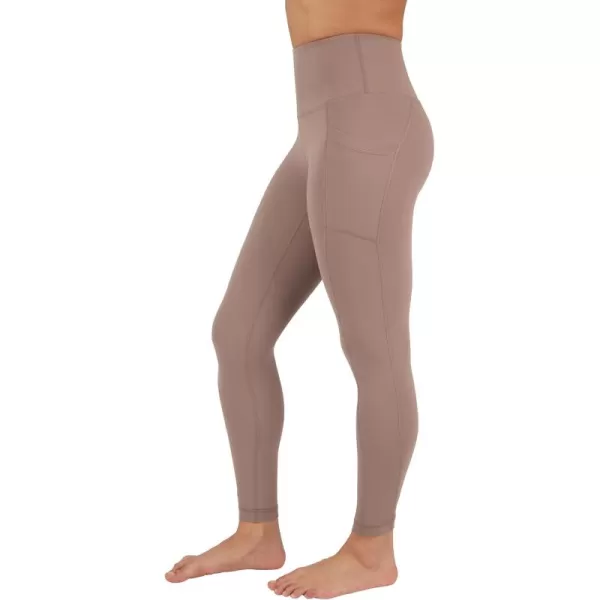imageYogalicious High Waist Ultra Soft 78 Ankle Length Leggings with Pockets for WomenLeafless Tree Nude Tech