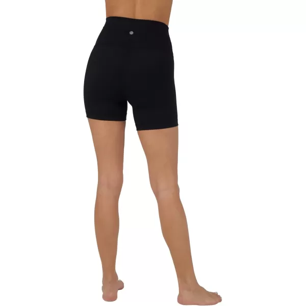 imageYogalicious Lux High Waist Squat Proof Biker Short  2 Pack 5quot 7quotBlack 5 Single Pack