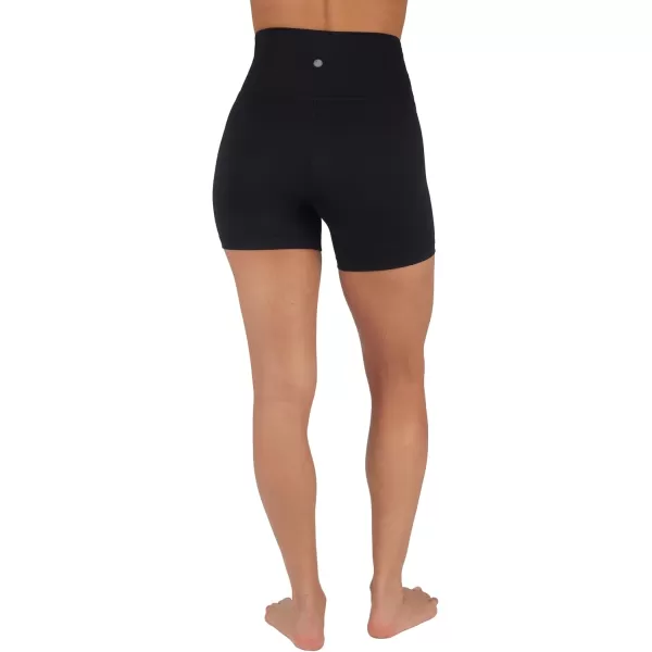 imageYogalicious Lux High Waist Squat Proof Biker Short  2 Pack 5quot 7quotBlack 7 Single Pack