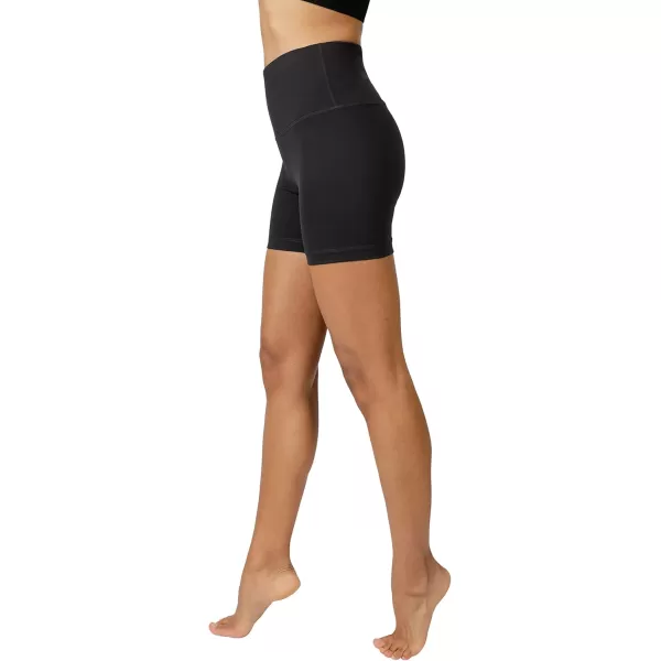 imageYogalicious Lux High Waist Squat Proof Biker Short  2 Pack 5quot 7quotBlackBlack 5