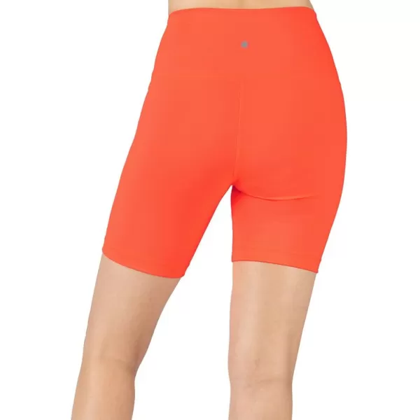 imageYogalicious Lux High Waist Squat Proof Biker Short  2 Pack 5quot 7quotForever BlueBlack 7 Elastic Free