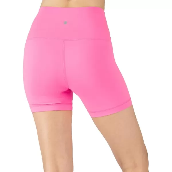 imageYogalicious Lux High Waist Squat Proof Biker Short  2 Pack 5quot 7quotSugar PlumBlack 5 Elastic Free