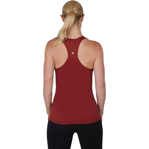 imageYogalicious 2 Pack Ultra Soft Lightweight Racerback Tank TopBurnt AmberBlack