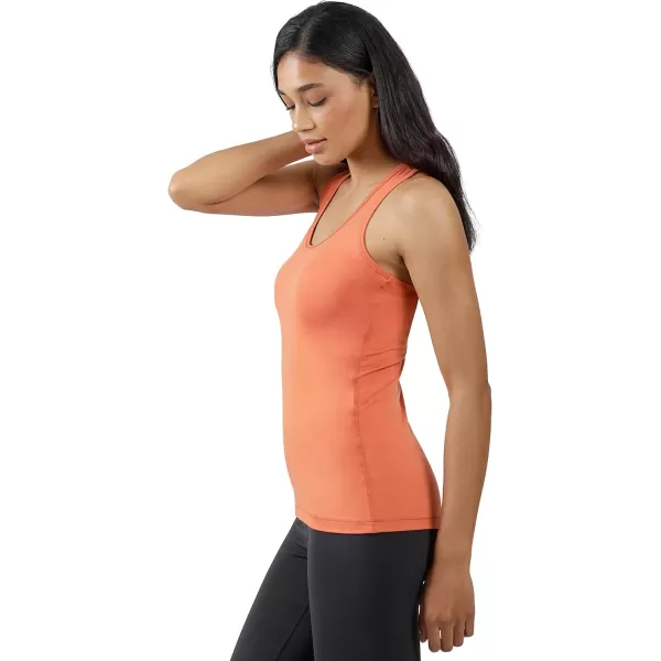 imageYogalicious 2 Pack Ultra Soft Lightweight Racerback Tank TopCopper IronHtr Charcoal