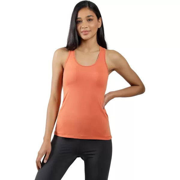 imageYogalicious 2 Pack Ultra Soft Lightweight Racerback Tank TopCopper IronHtr Charcoal