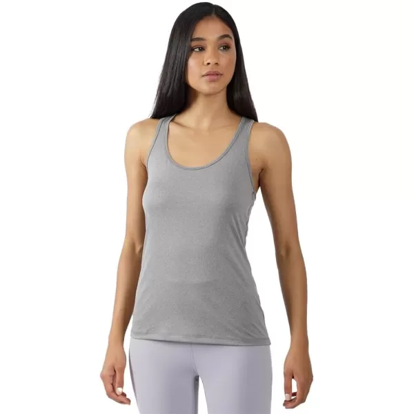 imageYogalicious 2 Pack Ultra Soft Lightweight Racerback Tank TopDark NavyHeather Grey
