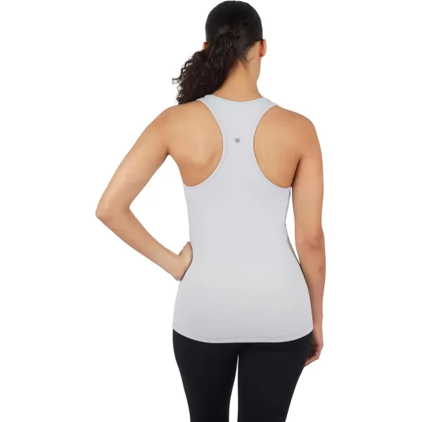 imageYogalicious 2 Pack Ultra Soft Lightweight Racerback Tank TopMicro ChipWhite