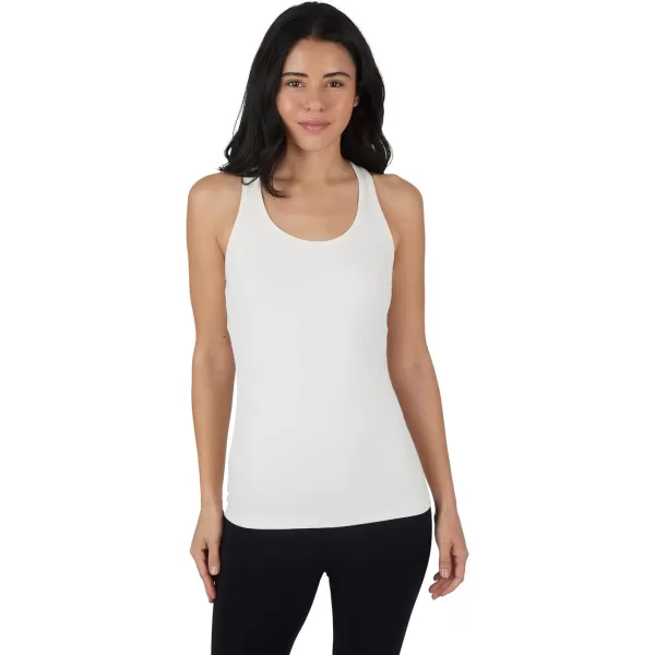imageYogalicious 2 Pack Ultra Soft Lightweight Racerback Tank TopNacreous CloudGardenia