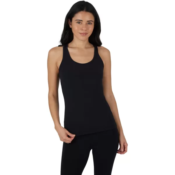 imageYogalicious 2 Pack Ultra Soft Lightweight Racerback Tank TopWhiteBlack