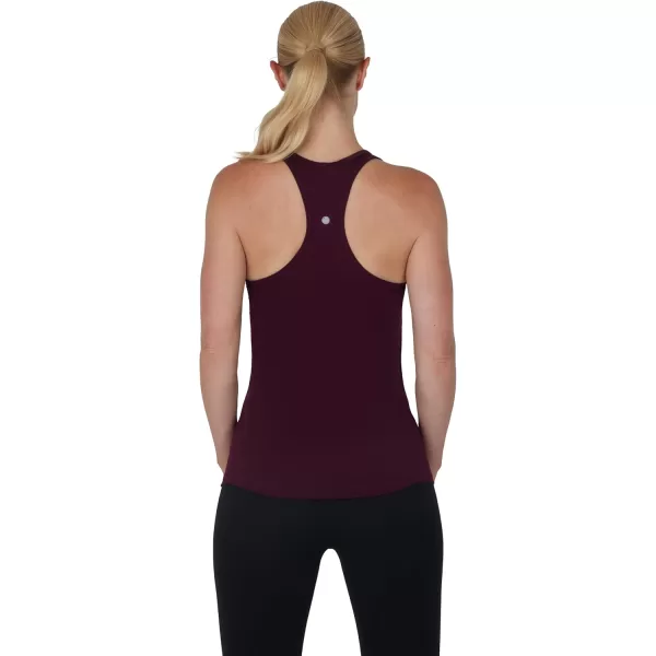 imageYogalicious 2 Pack Ultra Soft Lightweight Racerback Tank TopWinetastingBlack