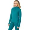 imageYogalicious Nude Tech Half Zip Long Sleeve Jacket with Front PocketsPacific