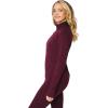imageYogalicious Nude Tech Half Zip Long Sleeve Jacket with Front PocketsWindsor Wine