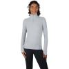 imageYogalicious Nude Tech Half Zip Long Sleeve Jacket with Front PocketsHeather Light Grey