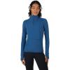 imageYogalicious Nude Tech Half Zip Long Sleeve Jacket with Front PocketsOcean Indigo