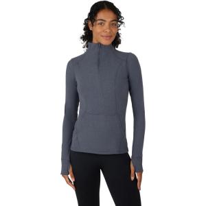 imageYogalicious Nude Tech Half Zip Long Sleeve Jacket with Front PocketsHeather Charcoal