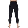 imageYogalicious High Waist Squat Proof Yoga Capri Leggings with Side Pockets for WomenBlack Lux Super High Waist With Pocket