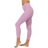 imageYogalicious High Waist Ultra Soft Lightweight Capris  High Rise Yoga PantsDawn Pink Nude Tech