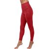 imageYogalicious Lux High Waist Elastic Free Ankle LeggingCarmine WPocket
