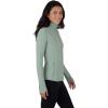 imageYogalicious Womens Ultra Soft Lightweight Full Zip Yoga Jacket with PocketsGreen Milieu Nude Tech
