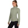 imageYogalicious Womens Ultra Soft Lightweight Full Zip Yoga Jacket with PocketsIceberg Green Lux