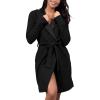 imageYogalicious Ultra Plush Cozy Fleece RobeBlack