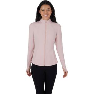 imageYogalicious Womens Ultra Soft Lightweight Full Zip Yoga Jacket with PocketsPale Mauve Lux