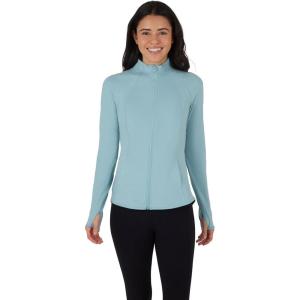 imageYogalicious Womens Ultra Soft Lightweight Full Zip Yoga Jacket with PocketsTourmaline Lux