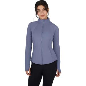 imageYogalicious Womens Ultra Soft Lightweight Full Zip Yoga Jacket with PocketsWild Wind Lux