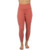 imageYogalicious High Waist Squat Proof Lux Ankle Leggings for WomenMarsala Lux 25