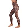 imageYogalicious High Waist Squat Proof Soft Printed Leggings for WomenJaguar Brown