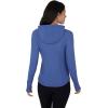 imageYogalicious Lightweight FullZip Hooded Workout Jacket with ThumbholesGray Blue