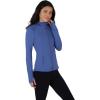 imageYogalicious Lightweight FullZip Hooded Workout Jacket with ThumbholesGray Blue