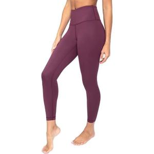 imageYogalicious High Waist Squat Proof Lux Ankle Leggings for WomenDeep Mauve Lux 25