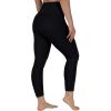 imageYogalicious High Waist Buttery Soft Lightweight Capri Leggings High Rise Workout Yoga Pants for WomenBlack Lux