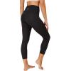 imageYogalicious High Waist Buttery Soft Lightweight Capri Leggings High Rise Workout Yoga Pants for WomenBlack Nude Tech